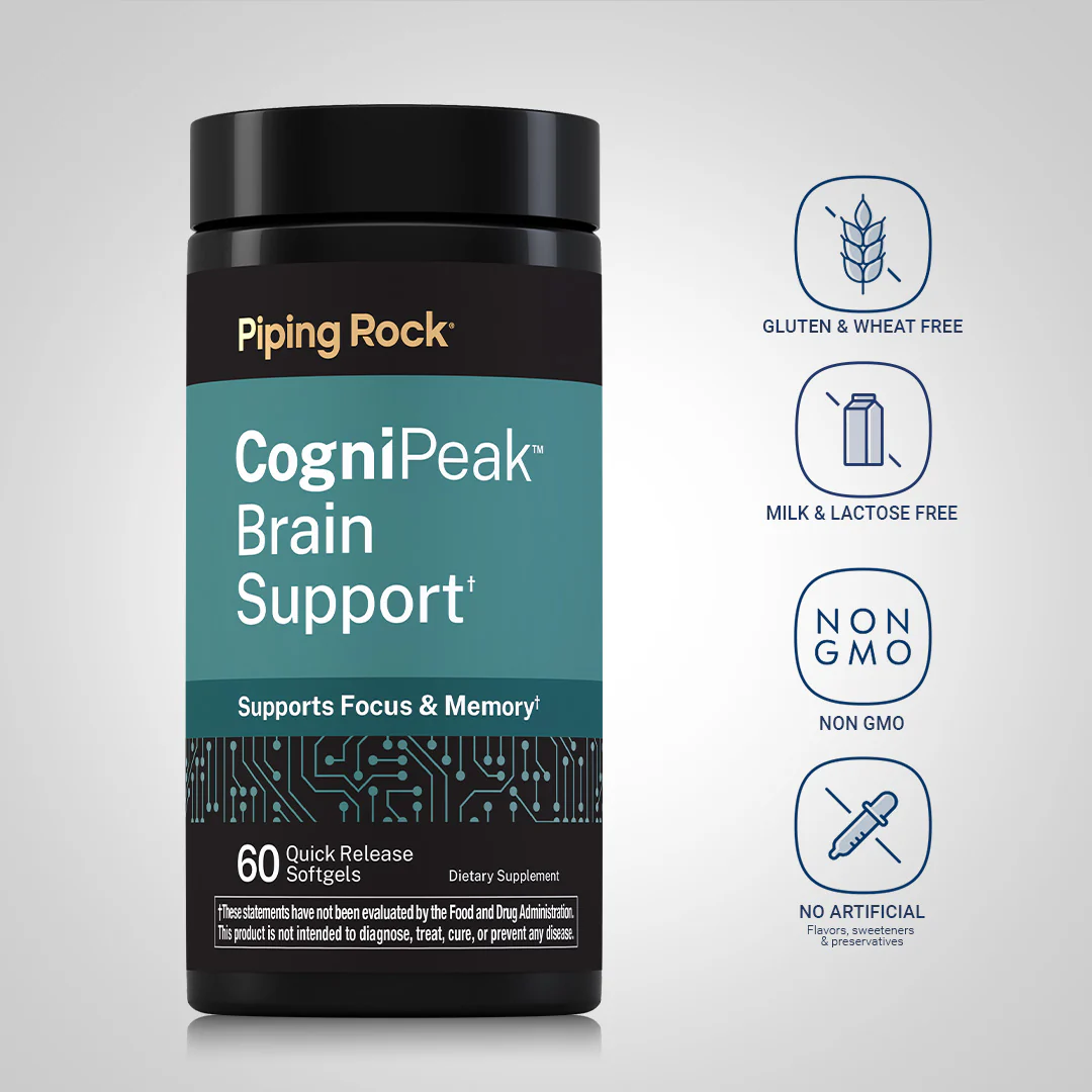 CogniPeak Brain Support, 60 Quick Release Softgels - Image 4
