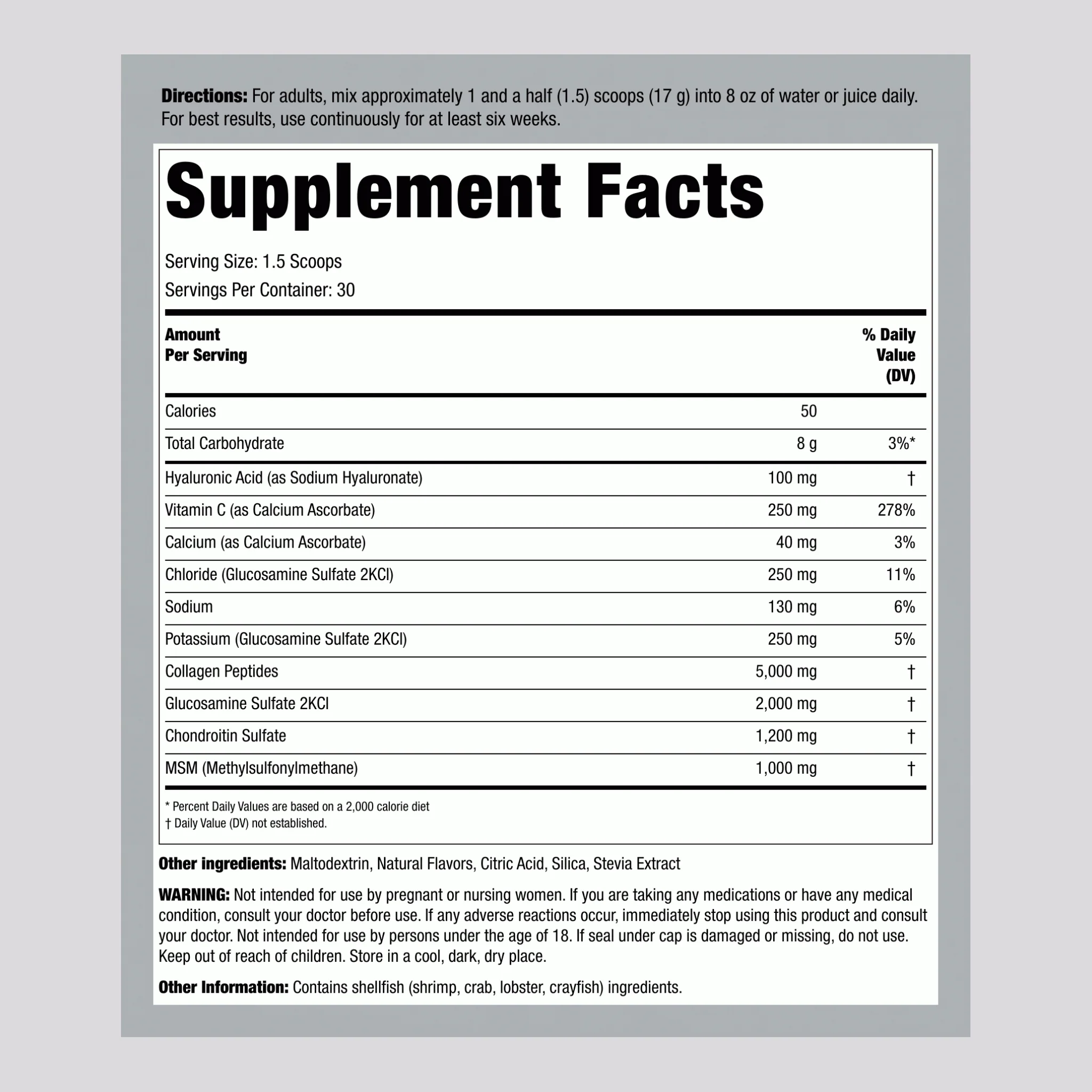 Collagen Joint Formula with Glucosamine Plus Powder ArthFree, 1.12 lb (510 g) Bottle, 2  Bottles - Image 2