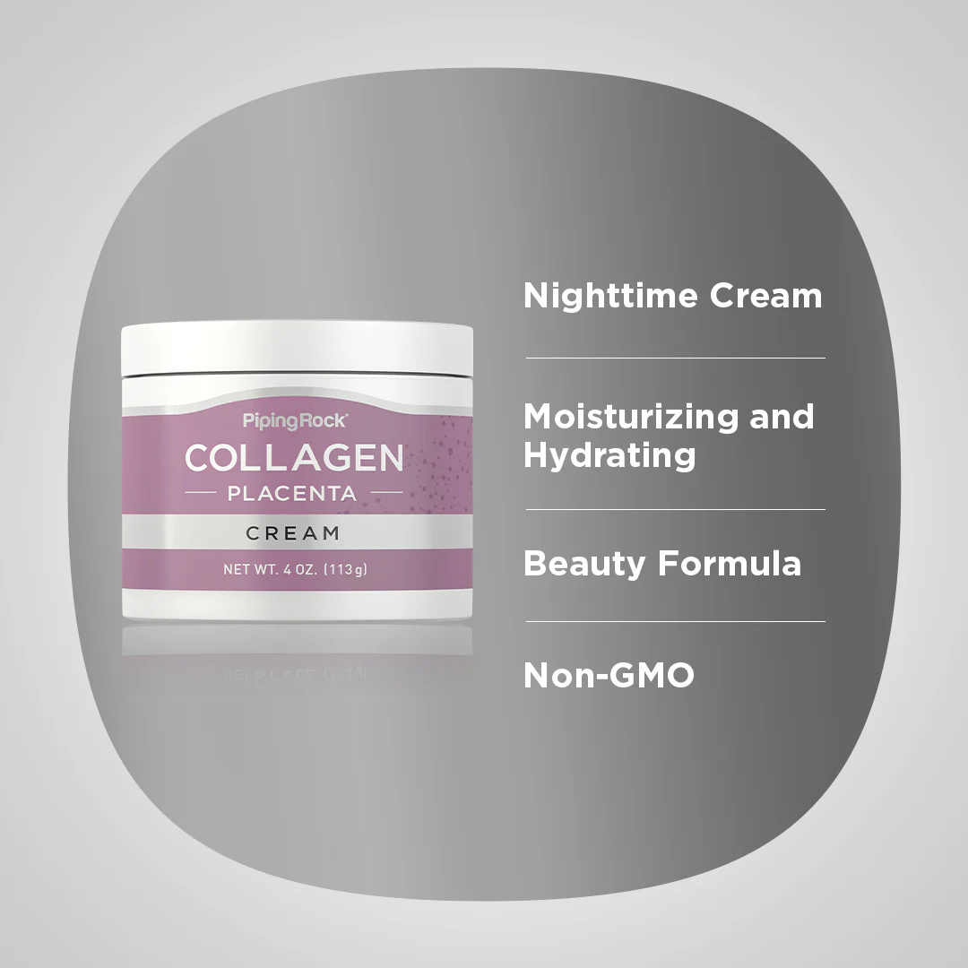 Collagen & Placenta Cream, 4 oz (113 g) Jar - Image 3