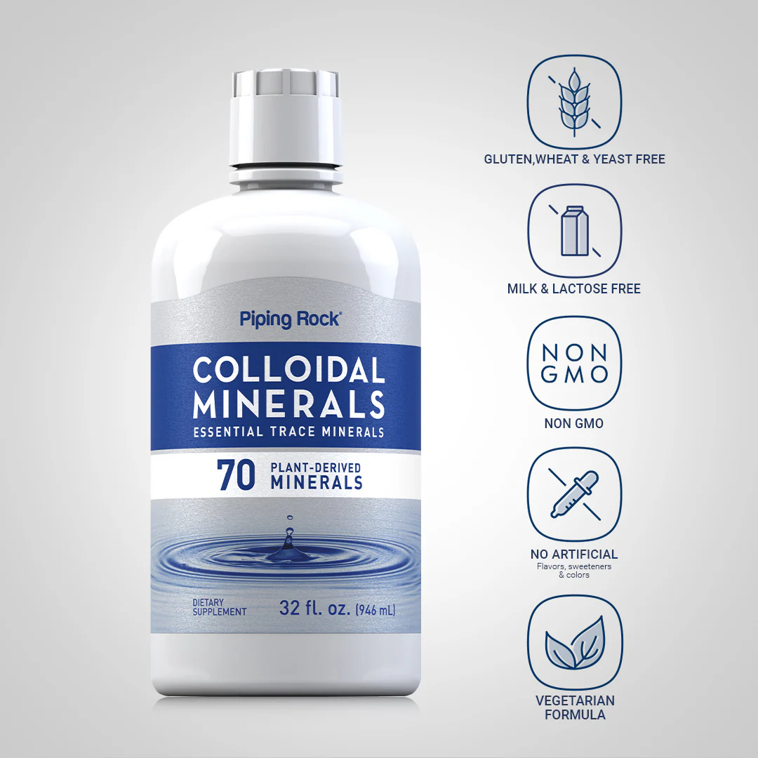 Colloidal Minerals (Unflavored), 32 fl oz (946 mL) Bottle - Image 4