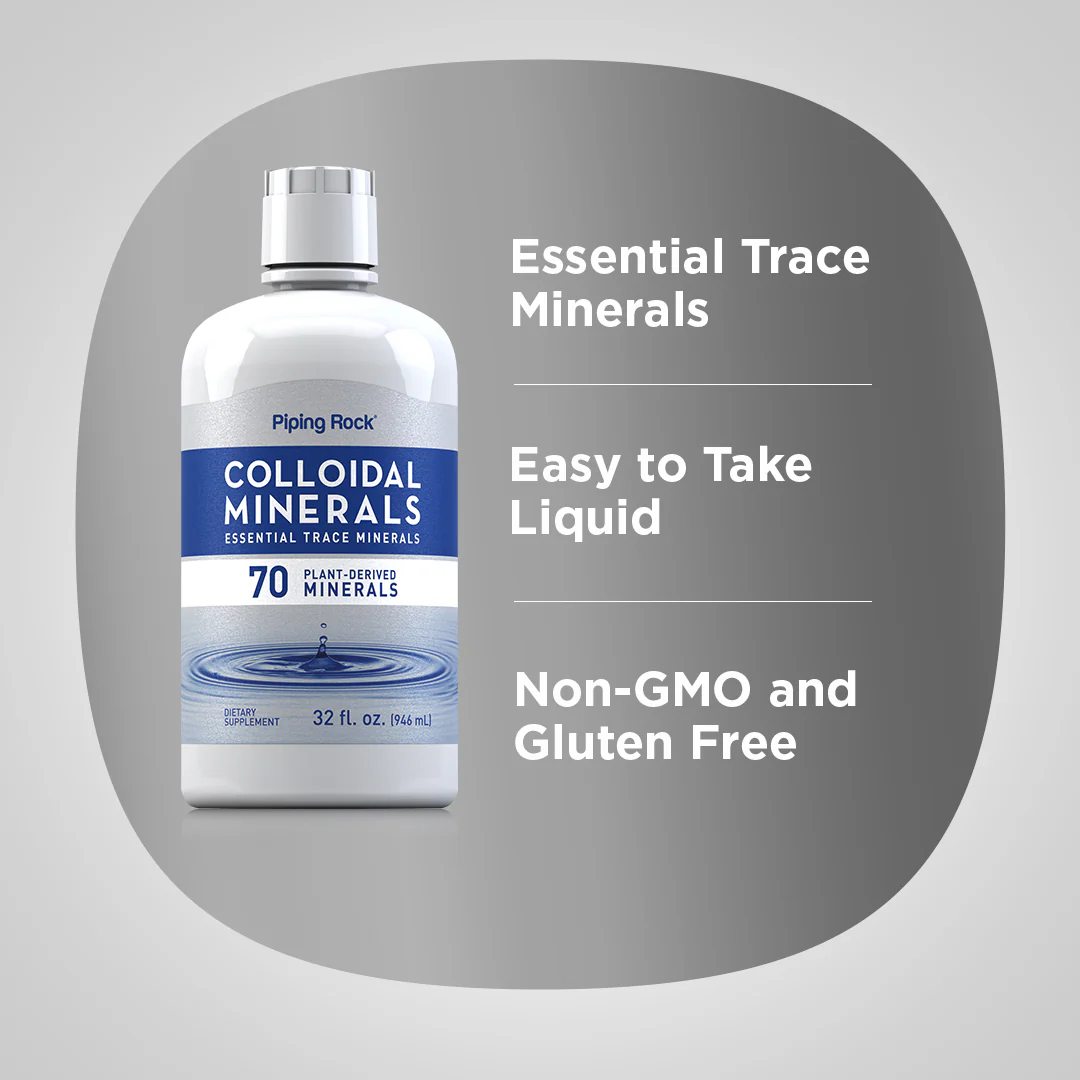 Colloidal Minerals (Unflavored), 32 fl oz (946 mL) Bottles, 2  Bottles - Image 3