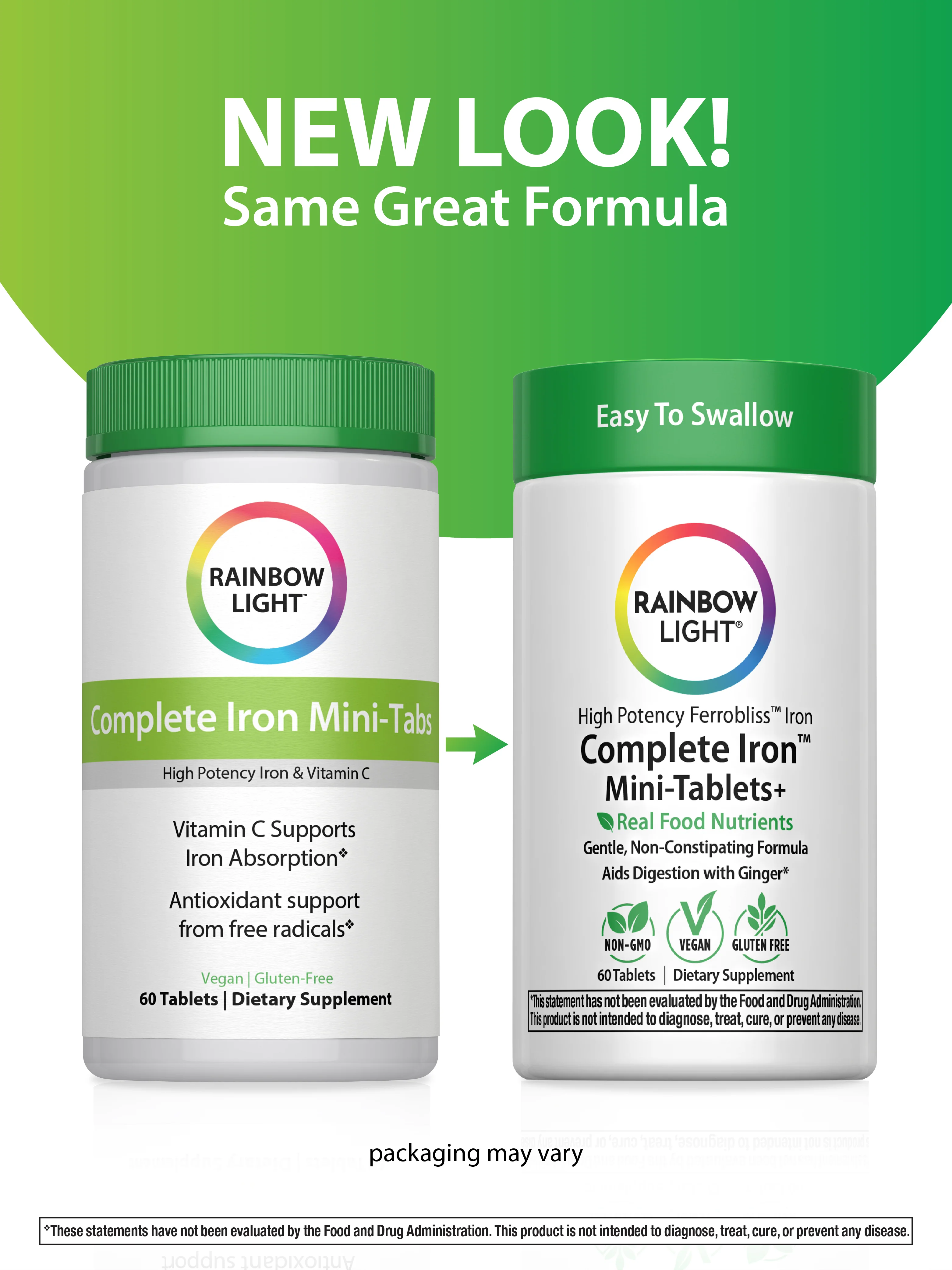 Complete Iron Mini-Tablets + Real Food Nutrients, 60 Vegan Mini-Tablets - Image 4