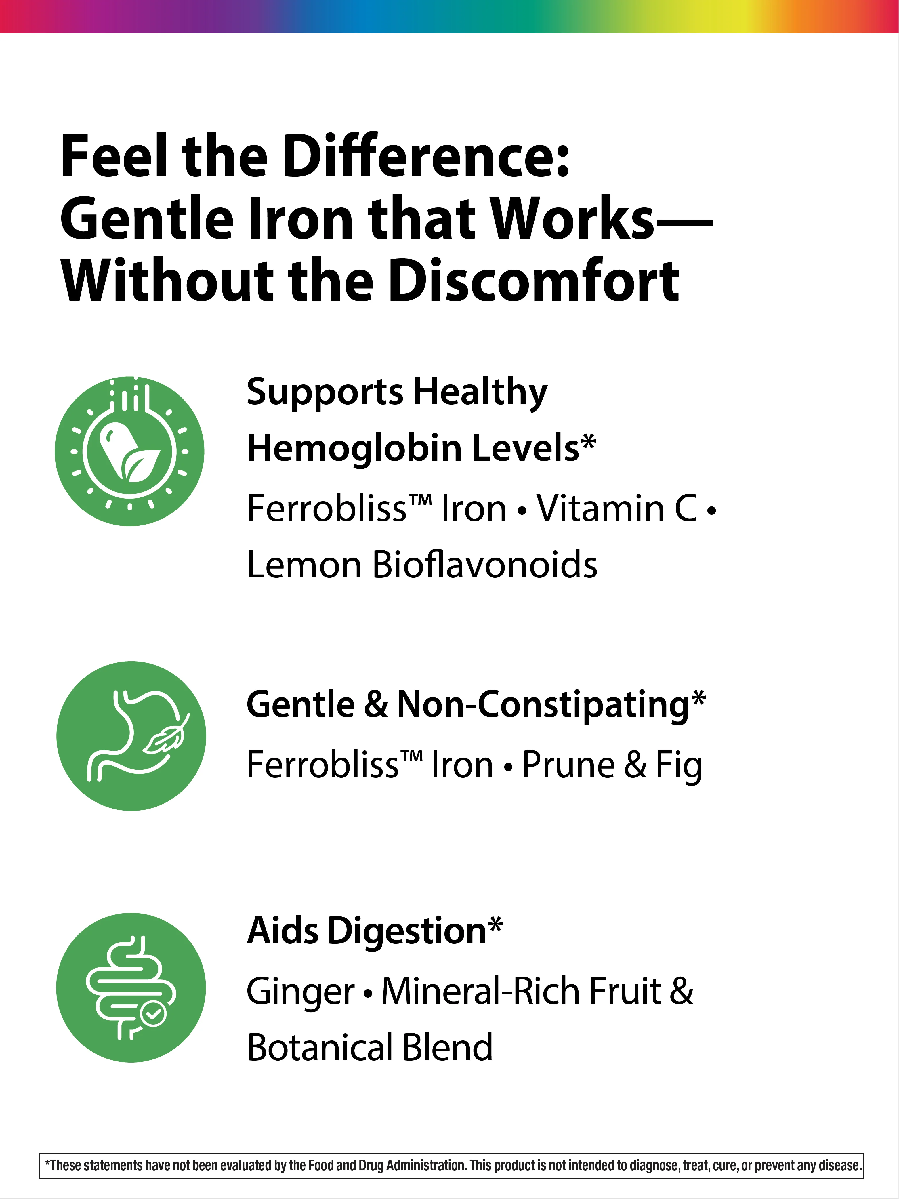 Complete Iron Mini-Tablets + Real Food Nutrients, 60 Vegan Mini-Tablets - Image 5