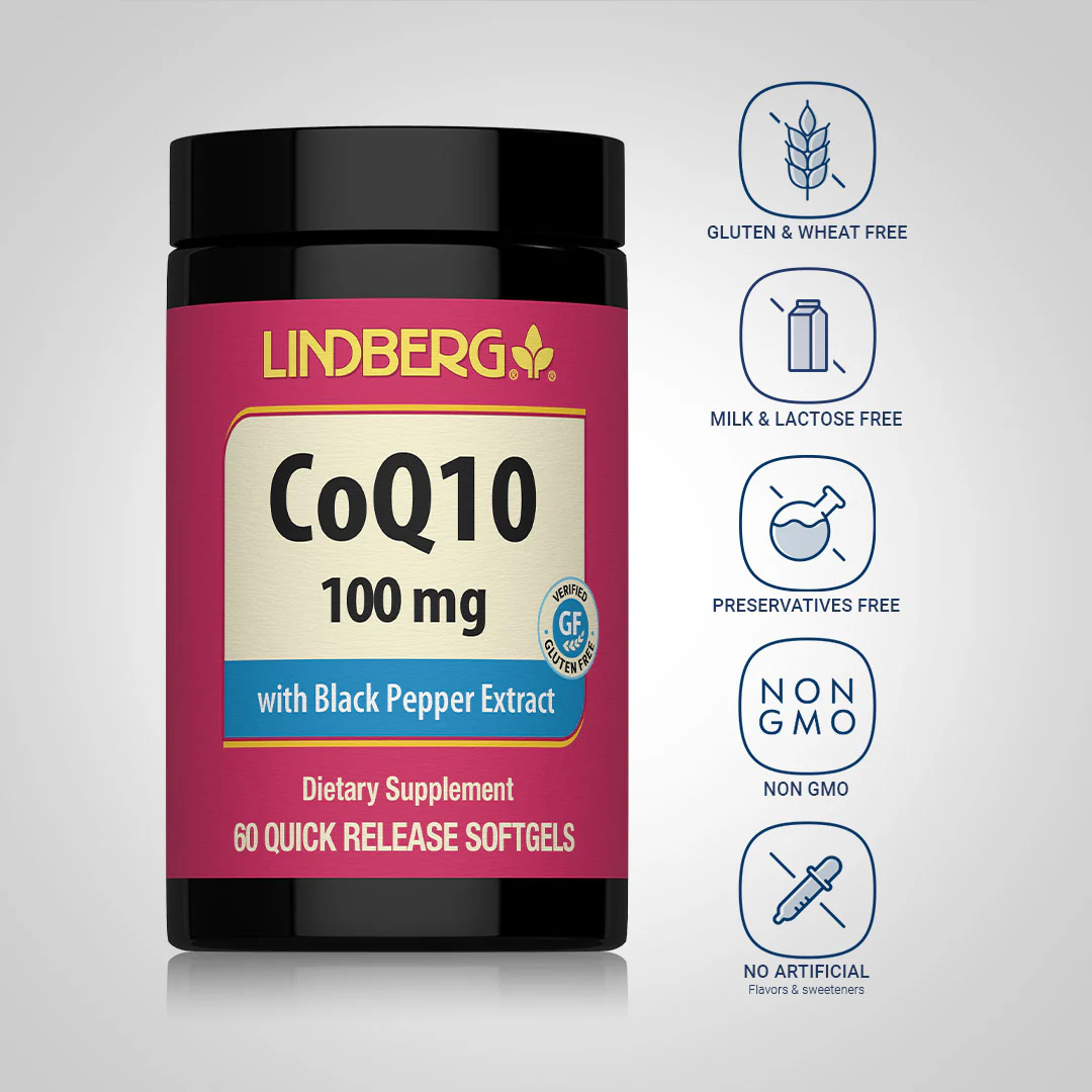 CoQ10, 100 mg, 60 Quick Release Softgels - Image 4