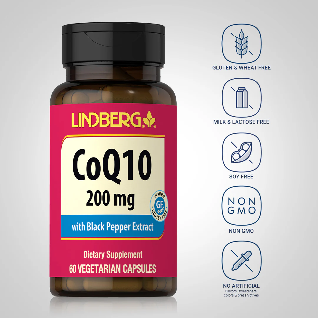 CoQ10, 200 mg, 60 Vegetarian Capsules - Image 5