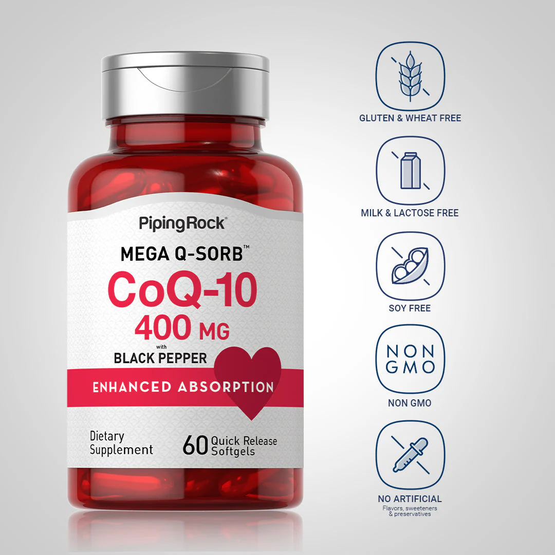 CoQ10, 400 mg, 60 Quick Release Softgels - Image 4