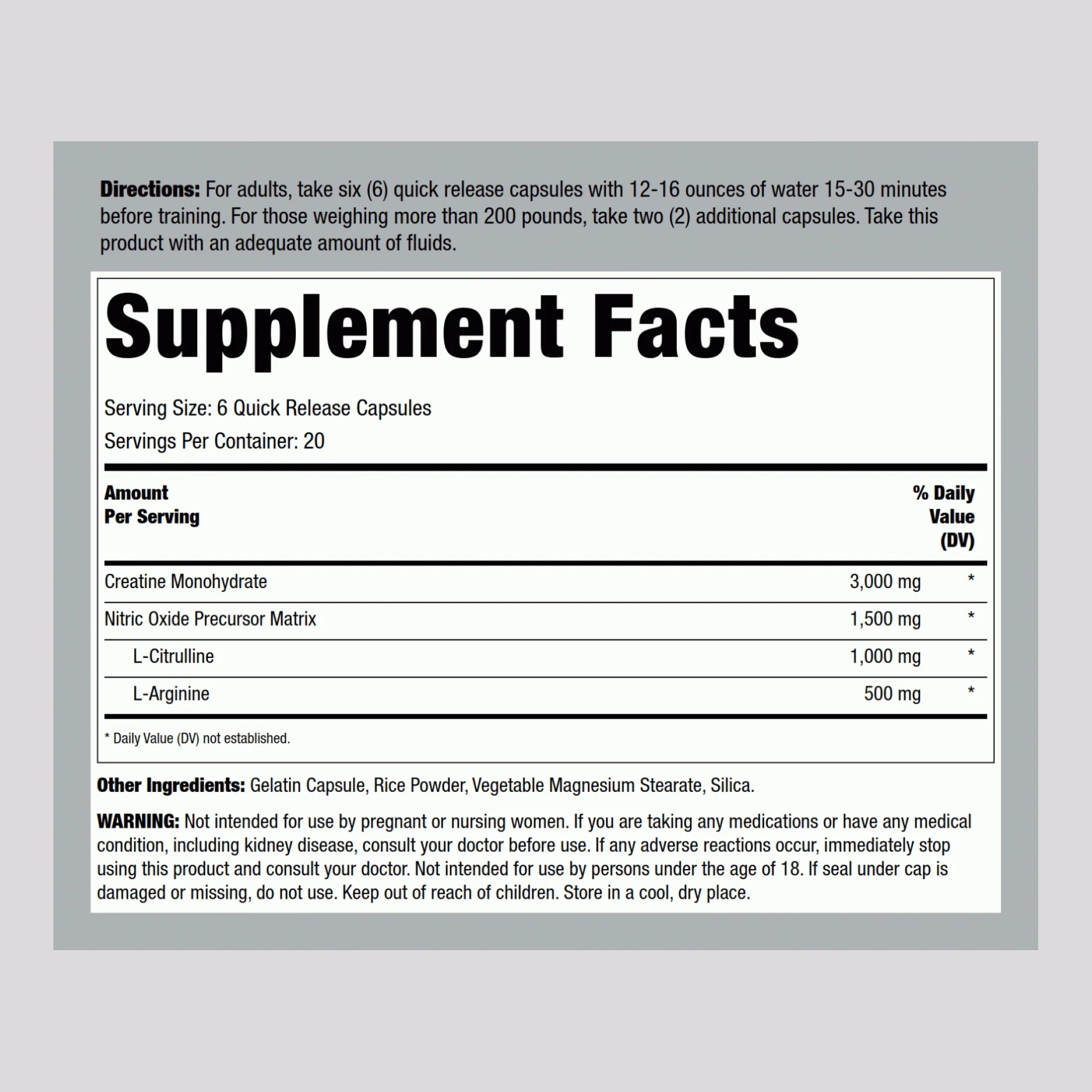 Creatine Pump, 120 Capsules - Image 2