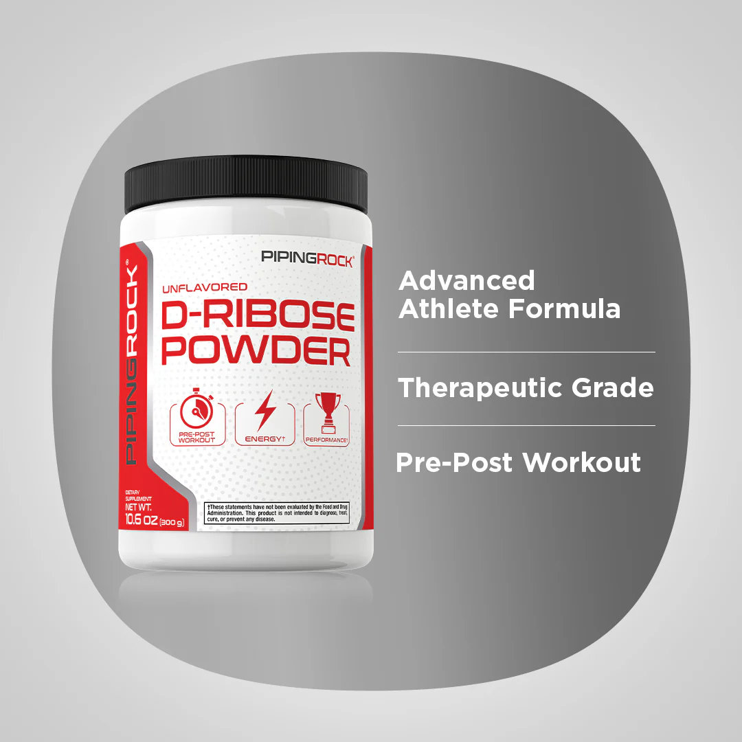 D-Ribose Powder 100% Pure, 10.6 oz (300 g) Bottle - Image 3