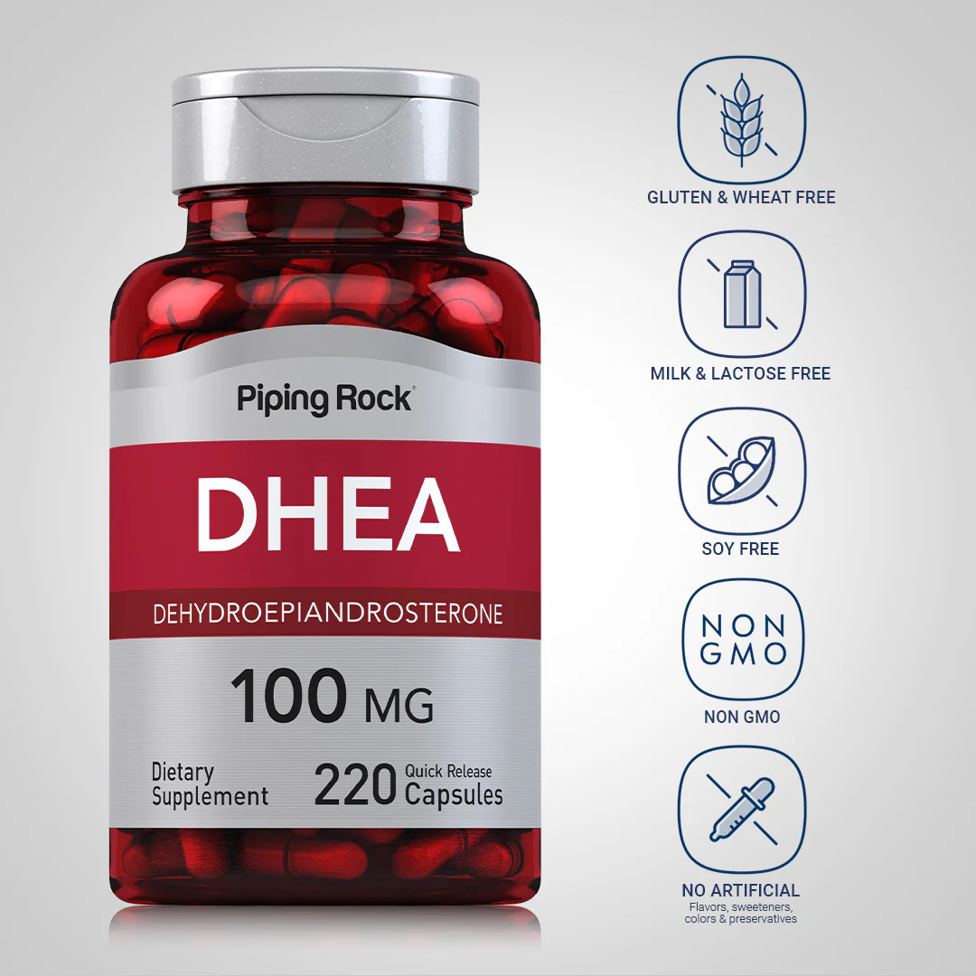 DHEA, 100 mg, 220 Quick Release Capsules - Image 5
