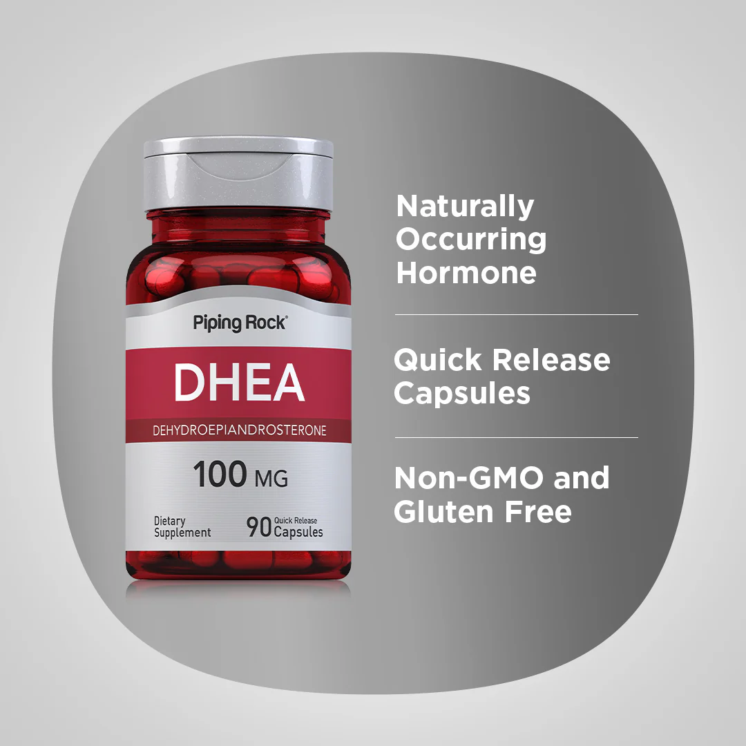 DHEA, 100 mg, 90 Quick Release Capsules - Image 4