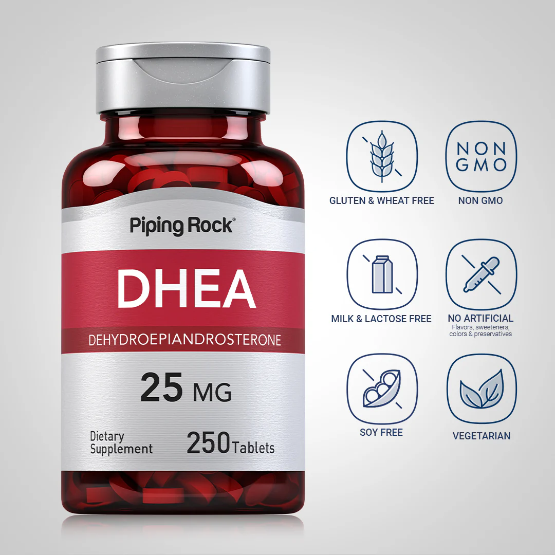 DHEA, 25 mg, 250 Tablets, 2  Bottles - Image 5