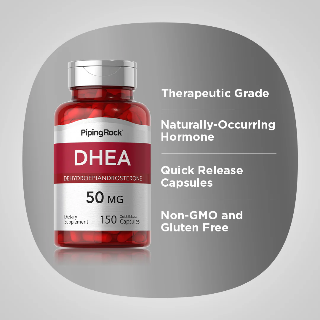 DHEA, 50 mg, 150 Quick Release Capsules - Image 4