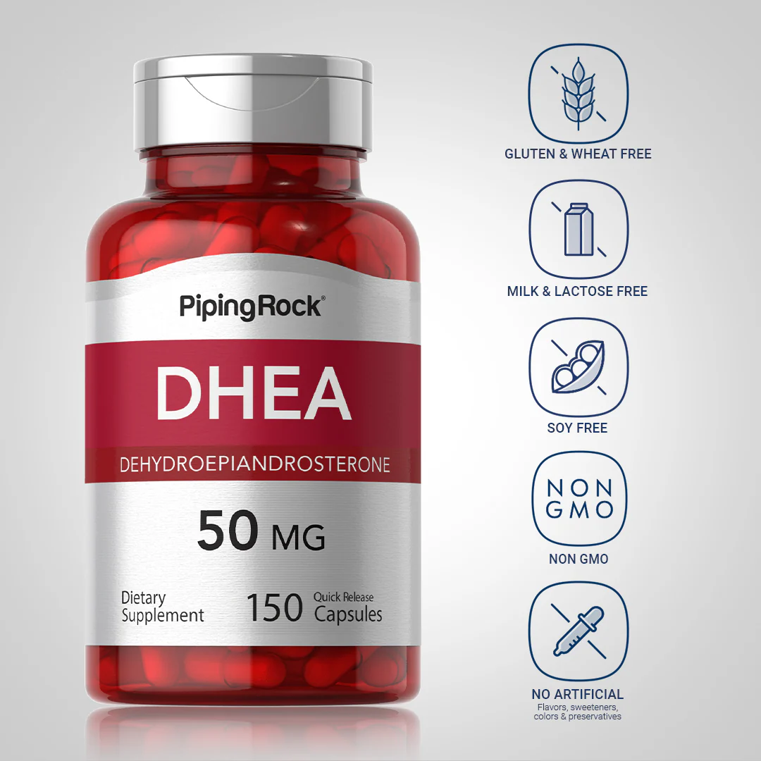 DHEA, 50 mg, 150 Quick Release Capsules - Image 5