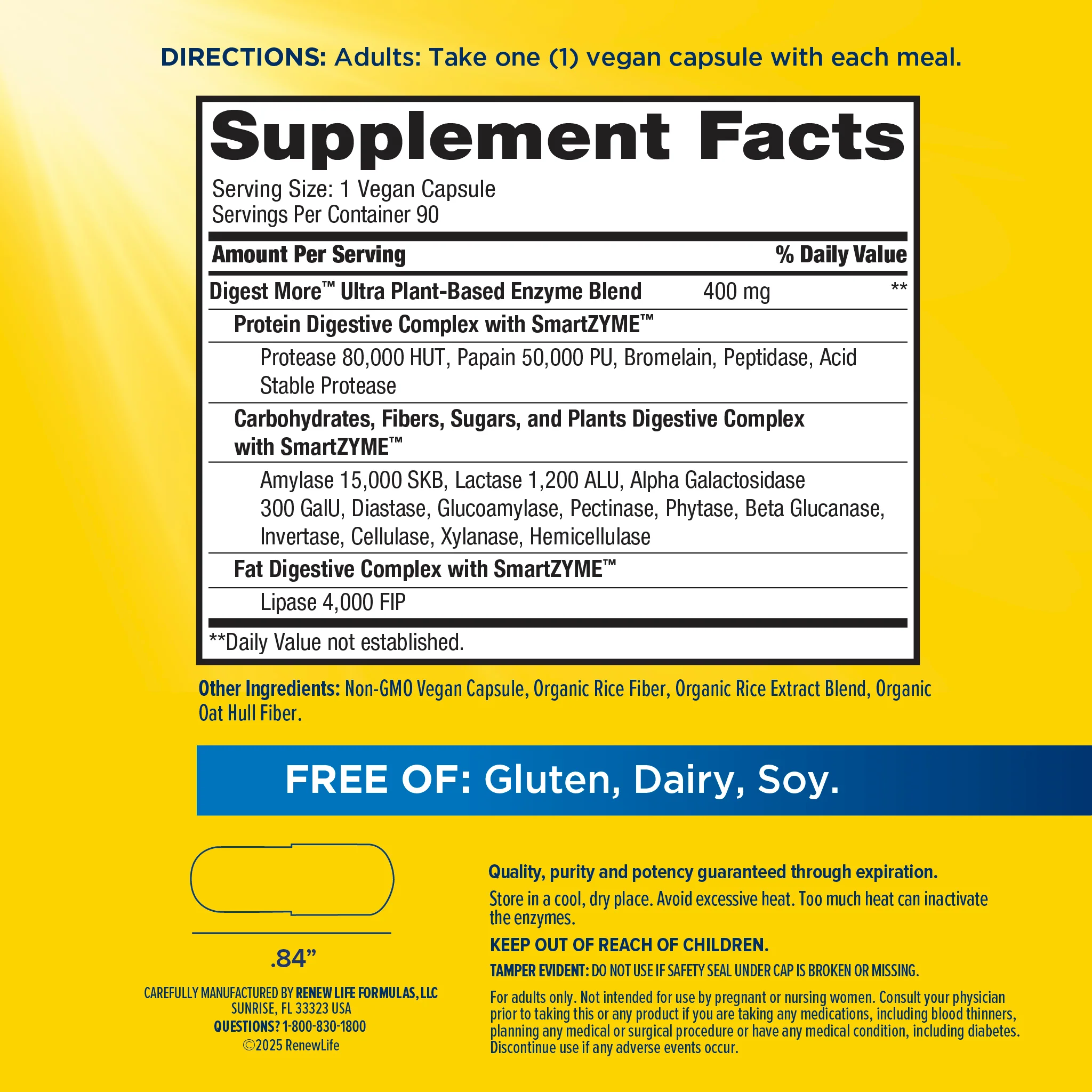 DigestMore Ultra Enzymes, 90 Vegan Capsules - Image 3