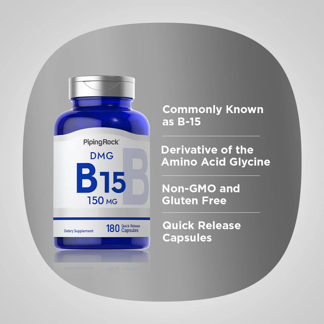 DMG (B-15), 150 mg, 180 Vegetarian Tablets, 2  Bottles - Image 4