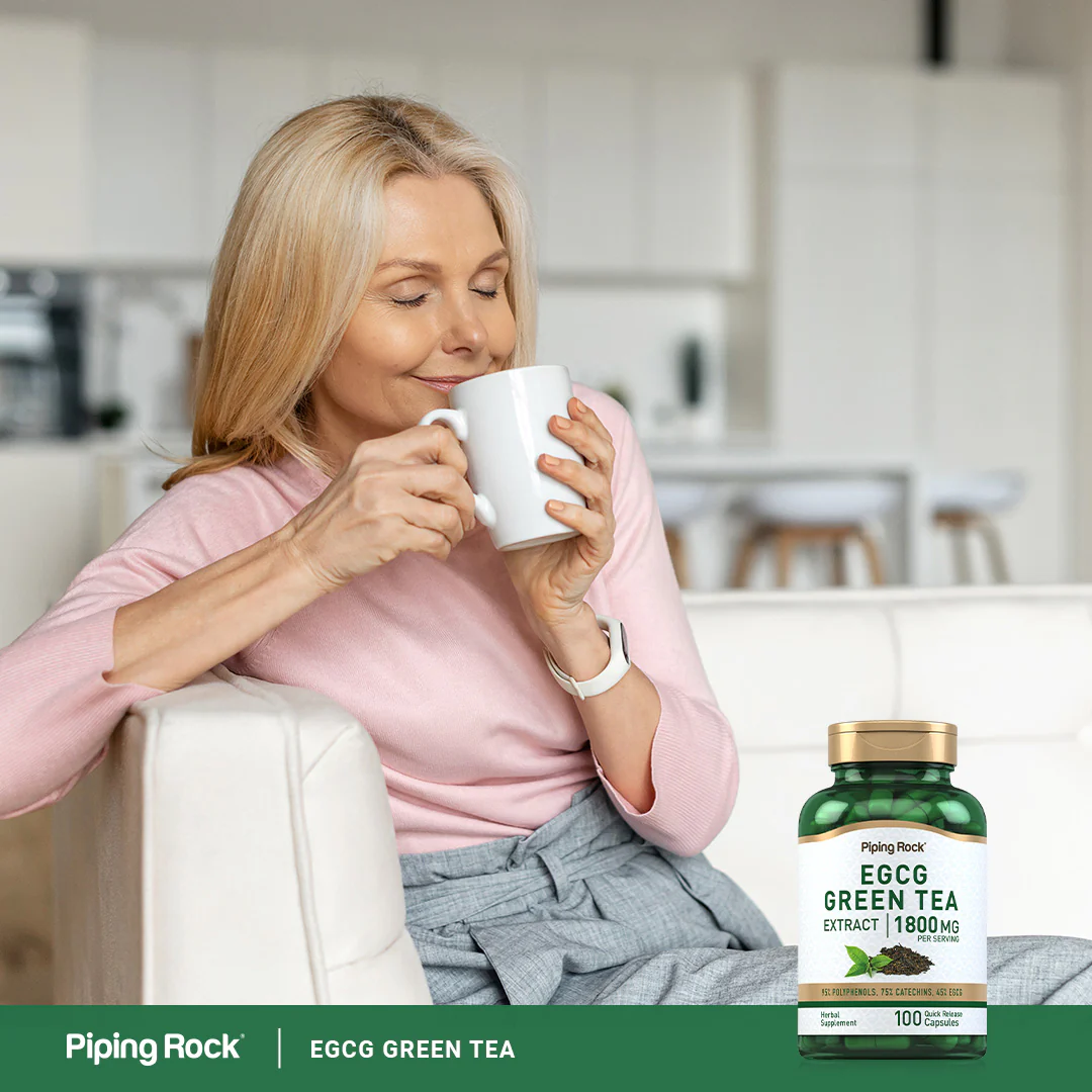 EGCG Green Tea Standardized Extract, 1800 mg (per serving), 100 Quick Release Capsules - Image 7