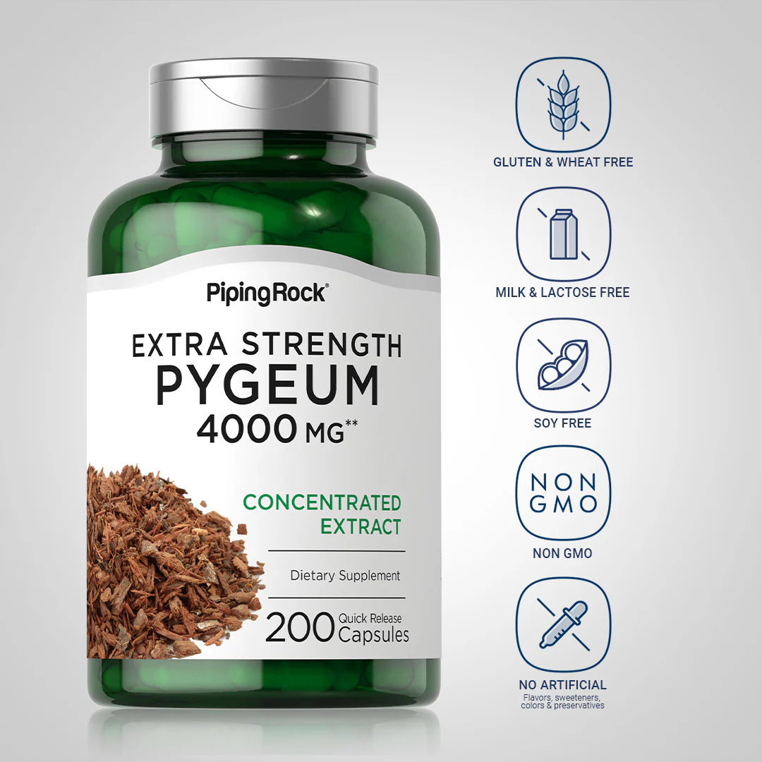 Extra Strength Pygeum, 4000 mg, 200 Quick Release Capsules - Image 4