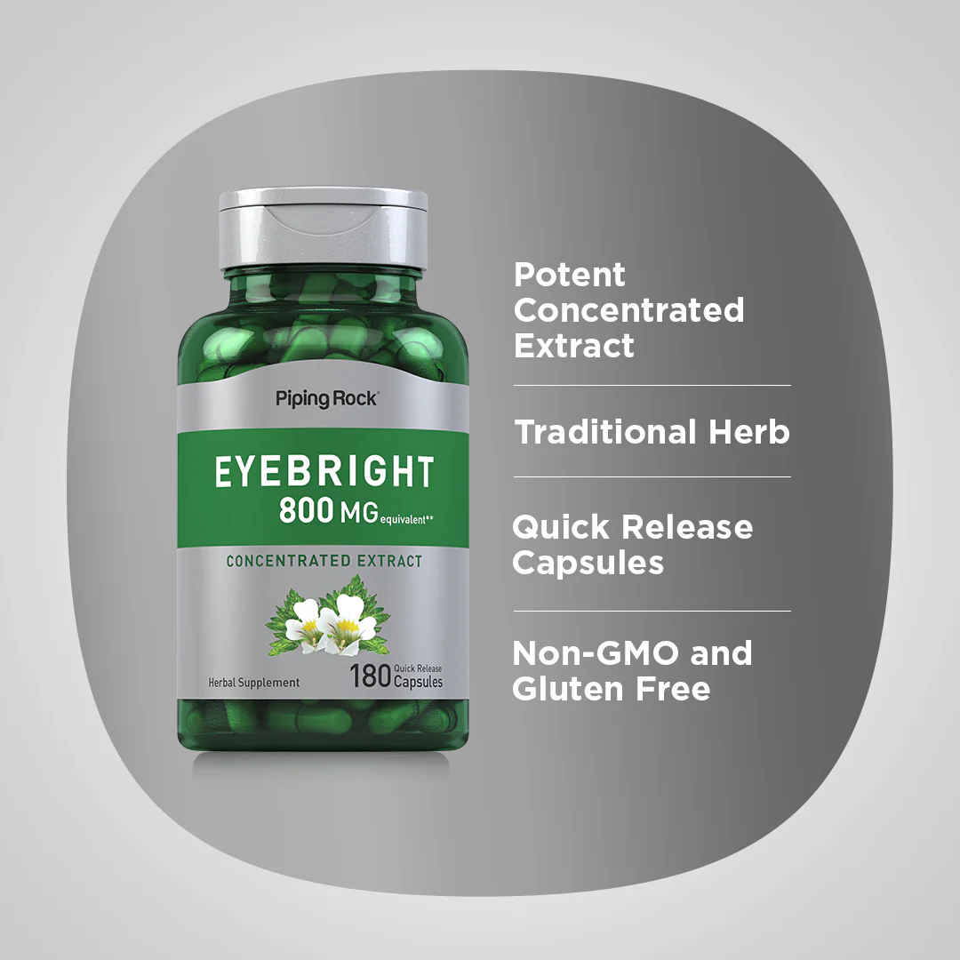 Eyebright, 800 mg, 180 Quick Release Capsules - Image 4