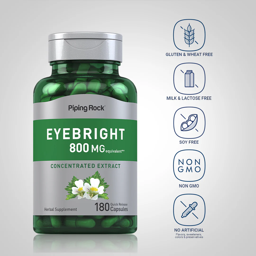Eyebright, 800 mg, 180 Quick Release Capsules - Image 5