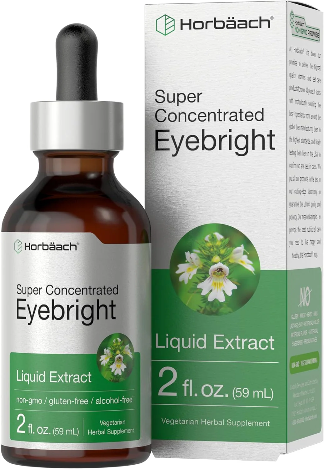 Eyebright Liquid Extract Alcohol Free, 2 fl oz (59 mL) Dropper Bottles - Image 3