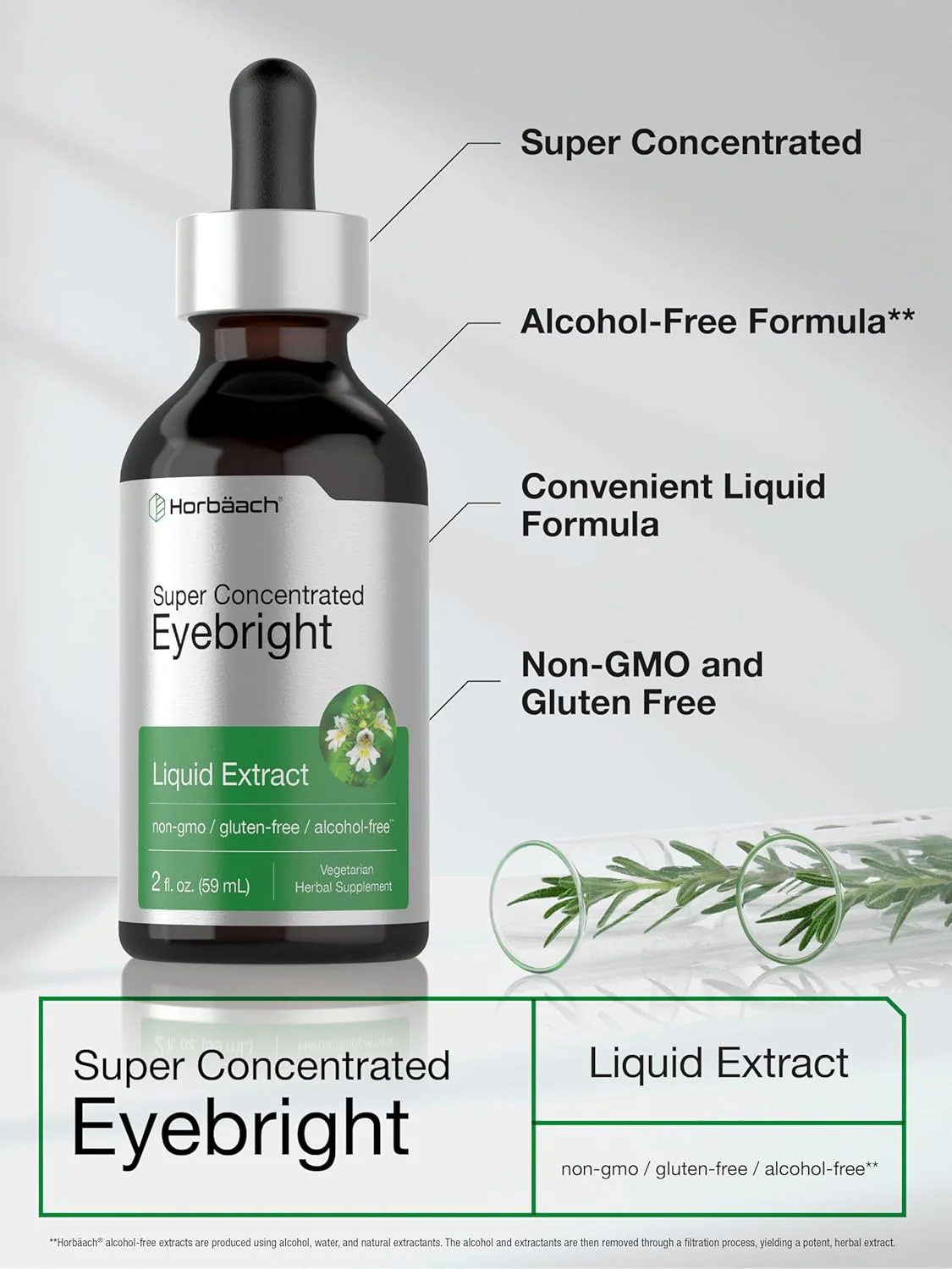 Eyebright Liquid Extract Alcohol Free, 2 fl oz (59 mL) Dropper Bottles - Image 6