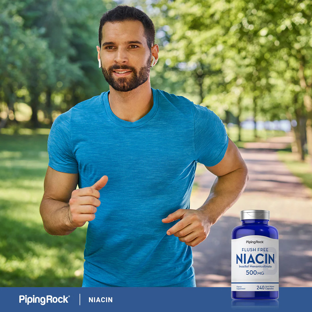 Flush Free Niacin, 500 mg, 240 Quick Release Capsules, 2  Bottles - Image 7