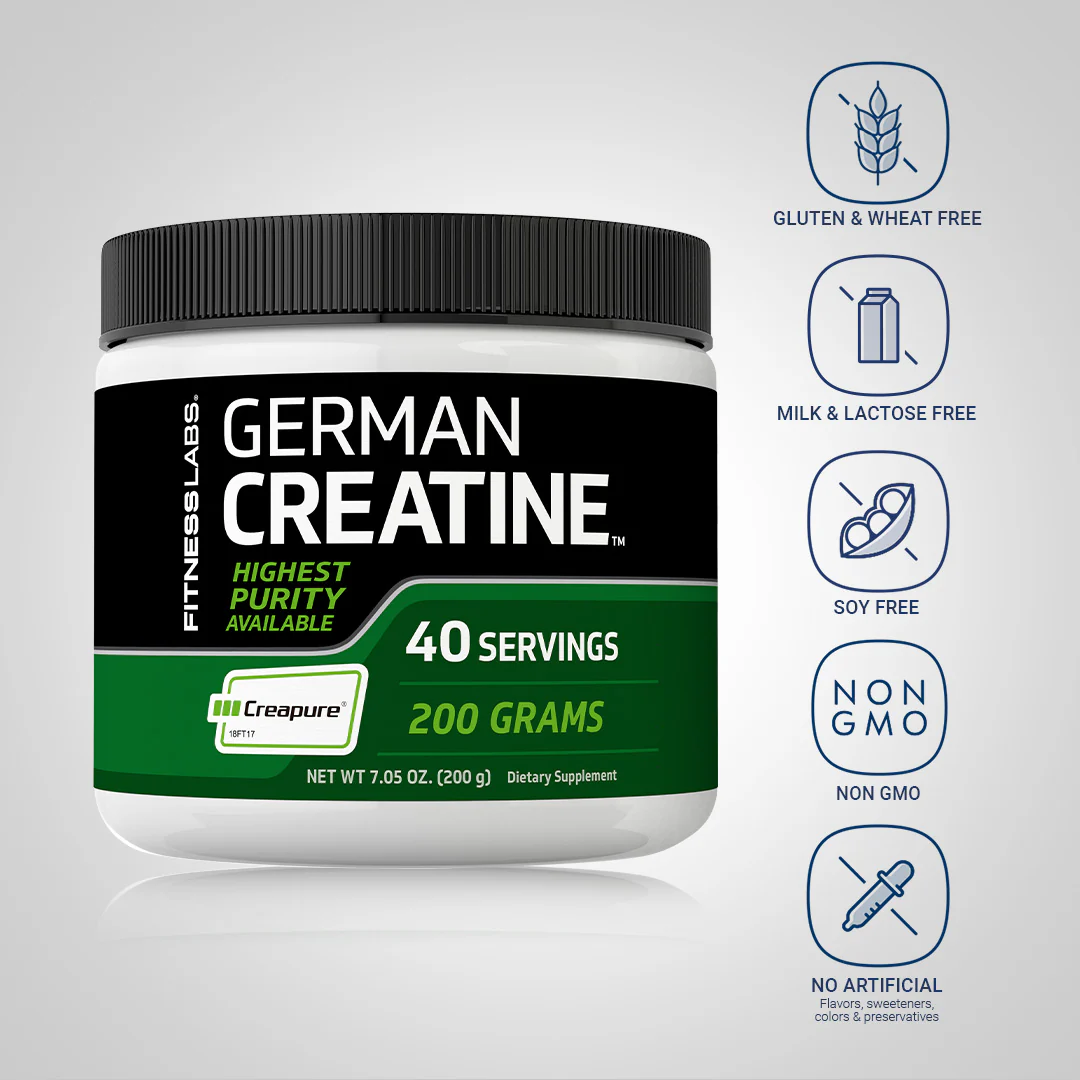 German Creatine Monohydrate (Creapure), 1000 mg, 300 Capsules, 2  Bottles - Image 4