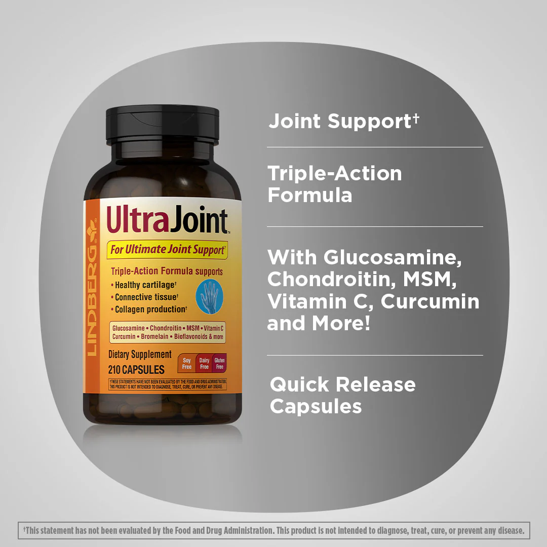 Glucosamine, Chondroitin, Turmeric & MSM UltraJoint, 210 Capsules - Image 4