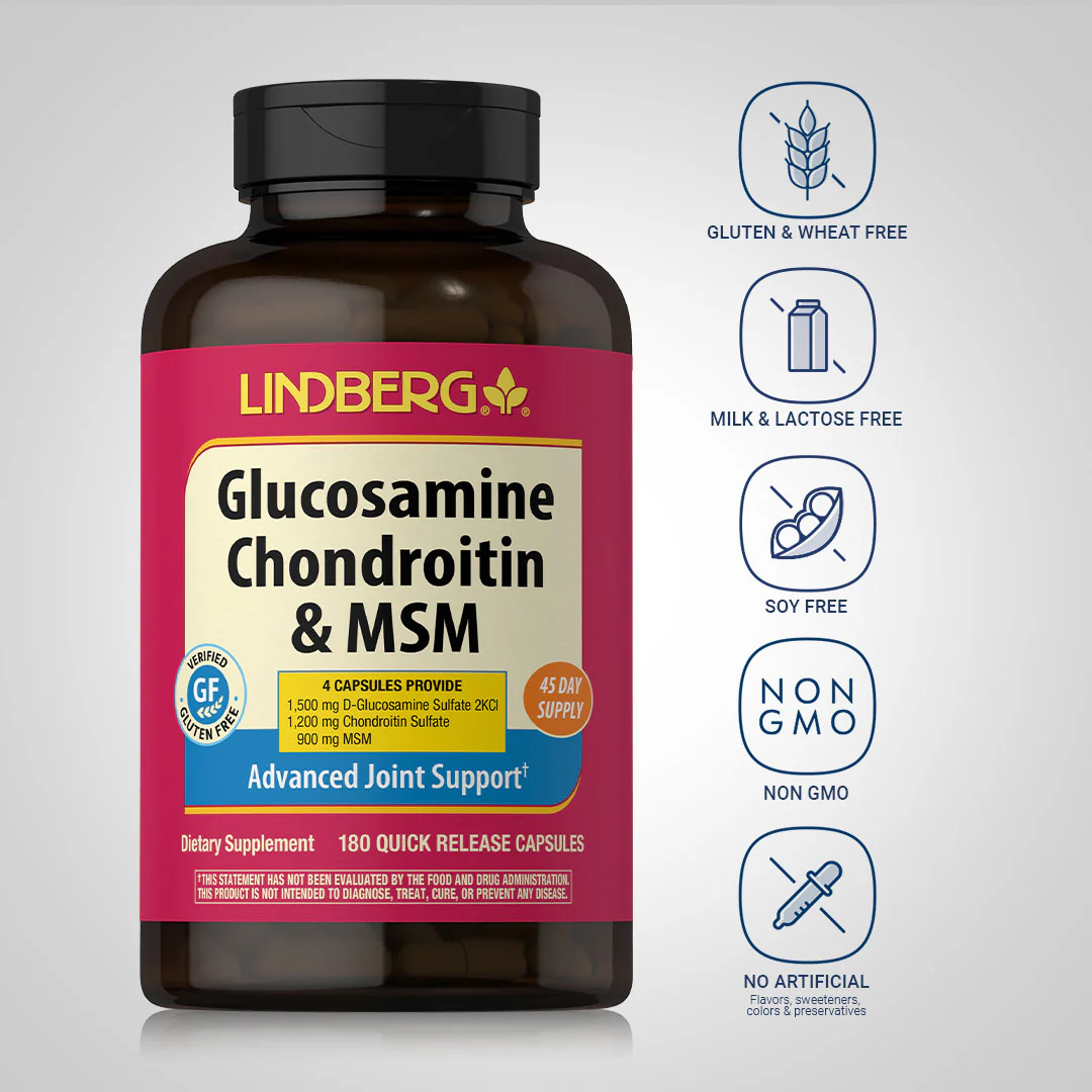 Glucosamine Chondrotin & MSM, 180 Quick Release Capsules - Image 5