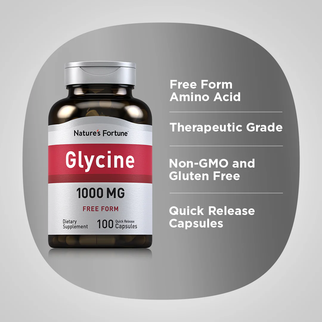 Glycine, 1000 mg, 100 Quick Release Capsules - Image 4