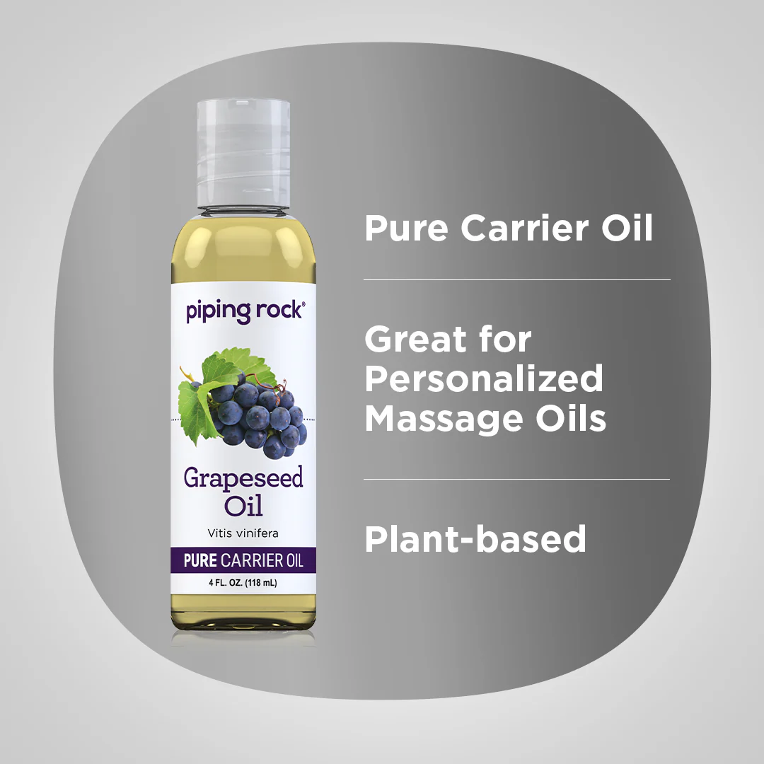 Grapeseed Oil, 4 fl oz (118 mL) Bottle - Image 3