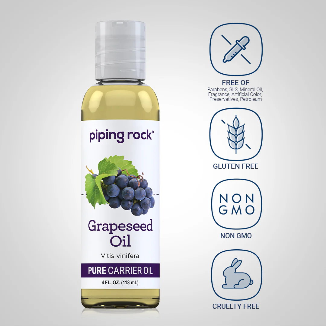Grapeseed Oil, 4 fl oz (118 mL) Bottle - Image 4
