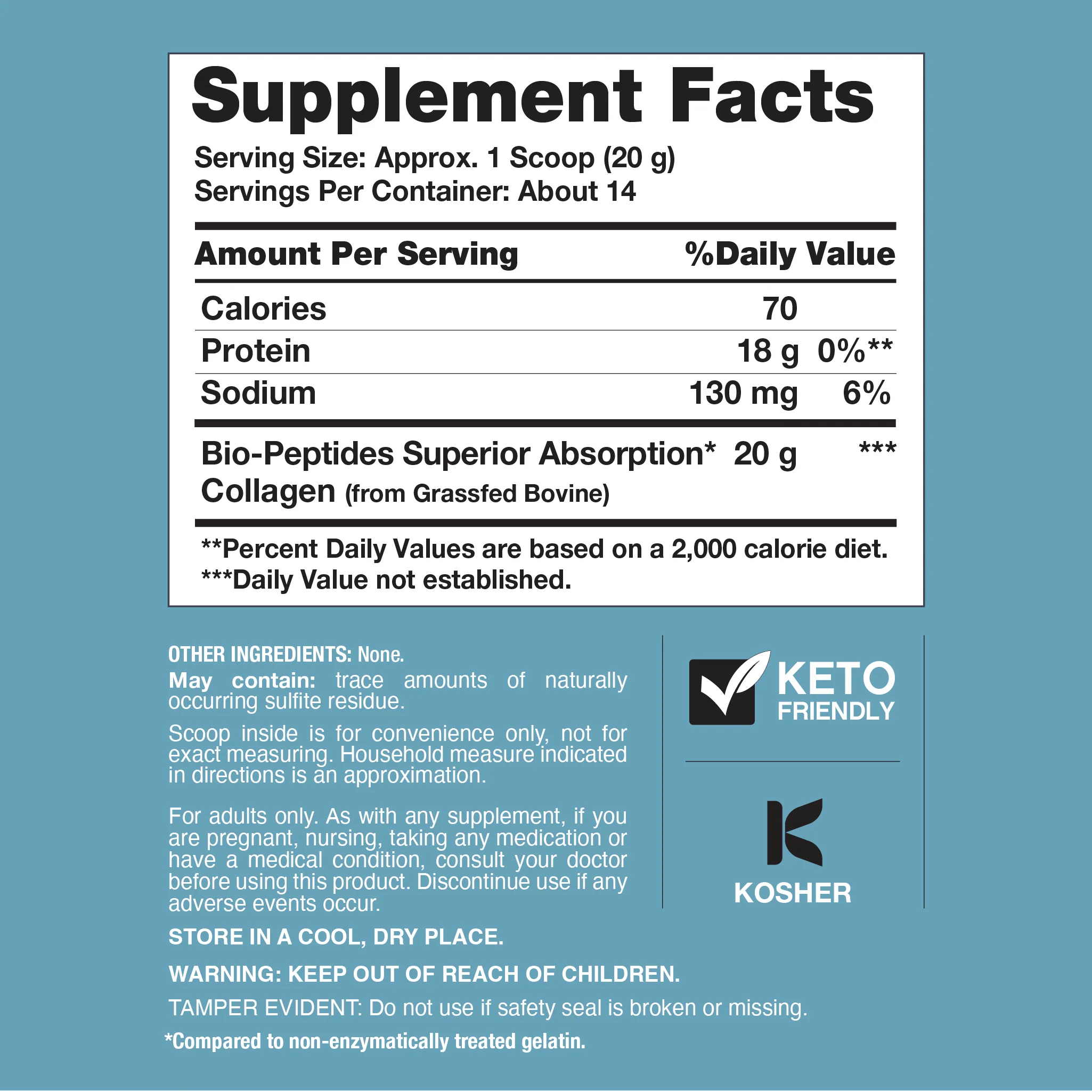 Grassfed Collagen Bio-Peptides, 10 oz (283 g) Powder - Image 4