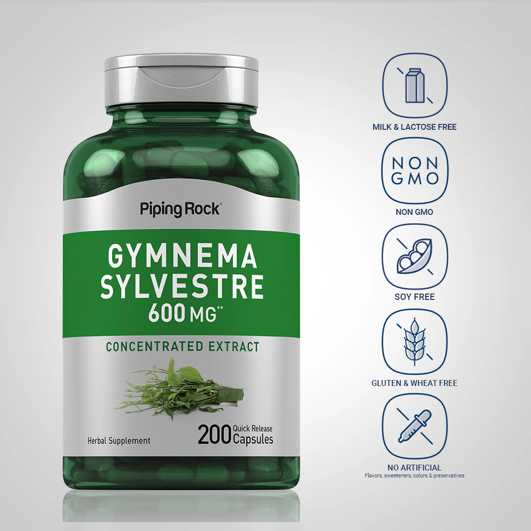 Gymnema Sylvestre, 600 mg, 200 Quick Release Capsules, 2  Bottles - Image 6