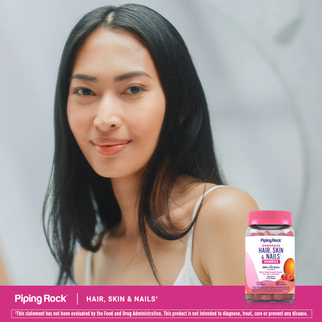 Hair, Skin & Nails (Delicious Fruit), 80 Vegan Gummies - Image 7
