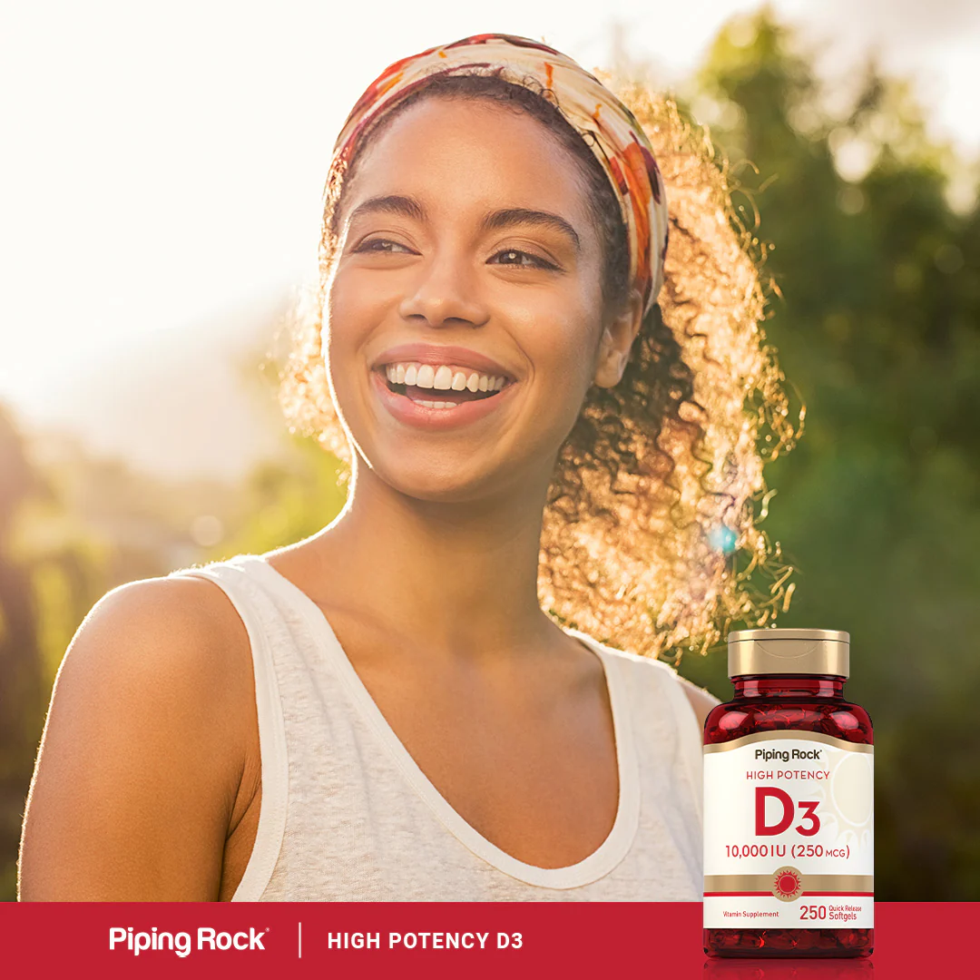 High Potency Vitamin D3, 10,000 IU, 250 Quick Release Softgels, 2  Bottles - Image 7
