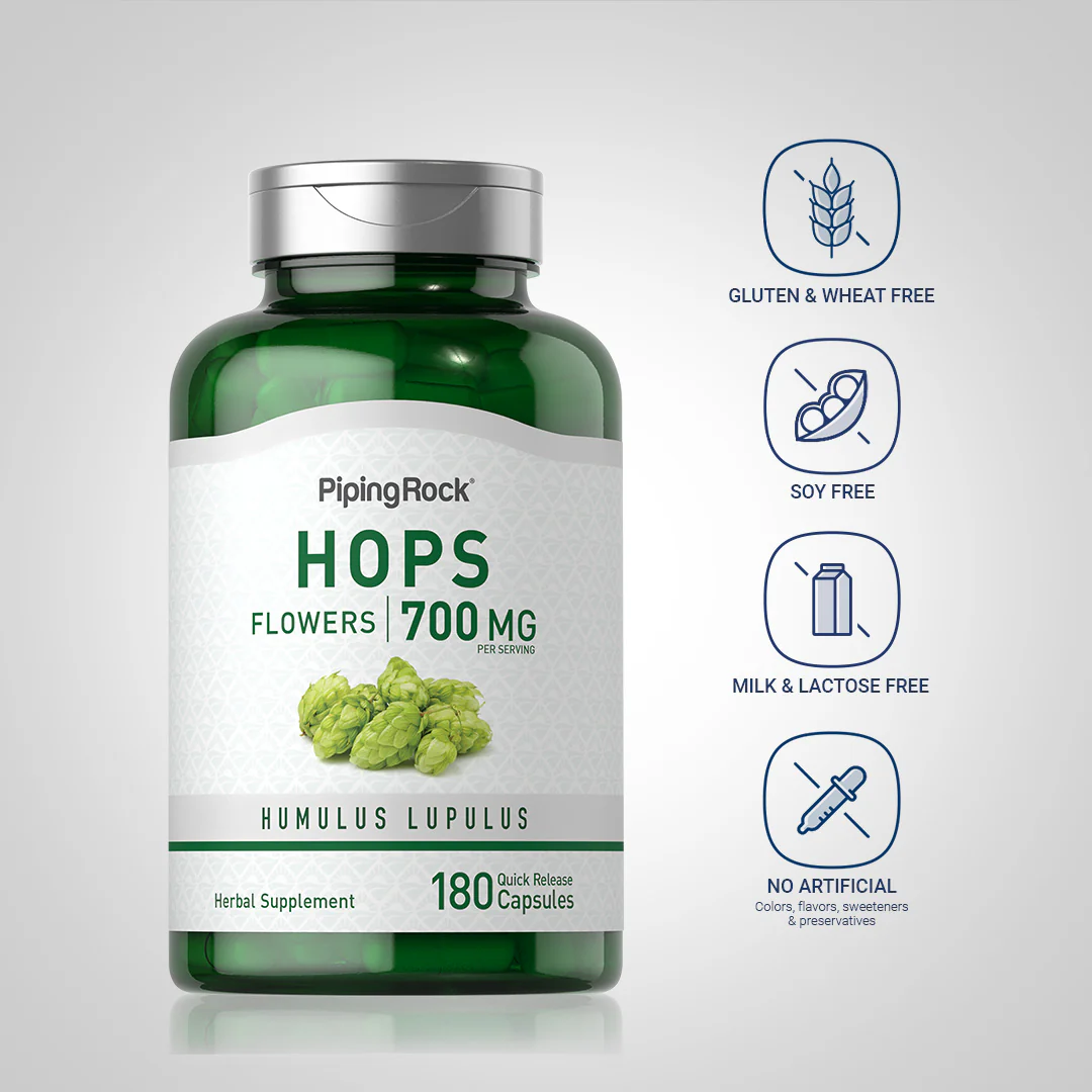 Hops, 700 mg (per serving), 180 Quick Release Capsules - Image 5