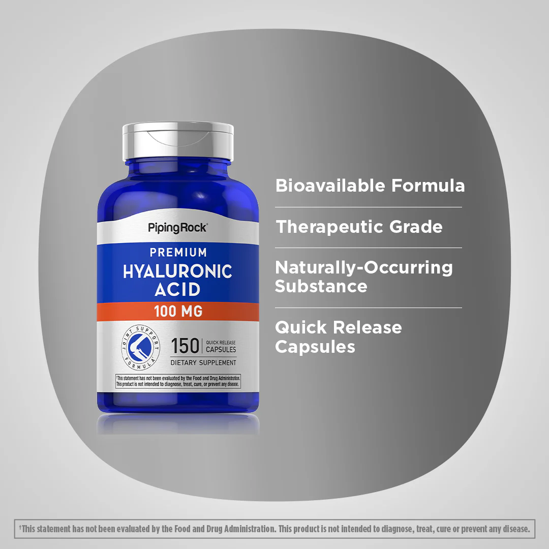 Hyaluronic Acid, 100 mg, 150 Quick Release Capsules - Image 4