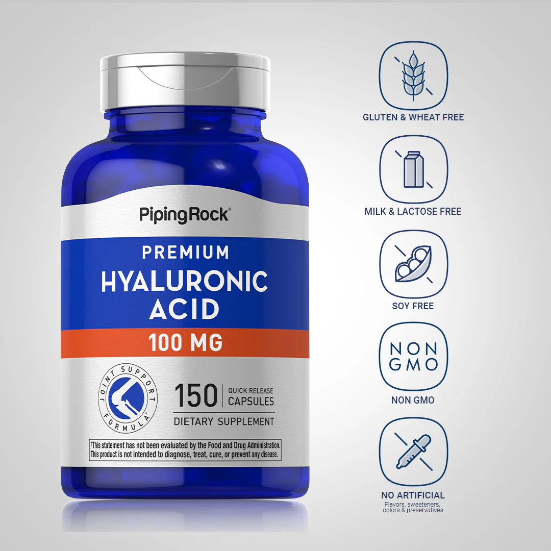 Hyaluronic Acid, 100 mg, 150 Quick Release Capsules, 2  Bottles - Image 5