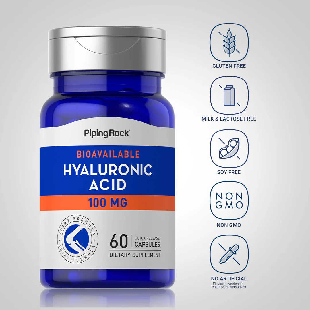 Hyaluronic Acid, 100 mg, 60 Quick Release Capsules - Image 5