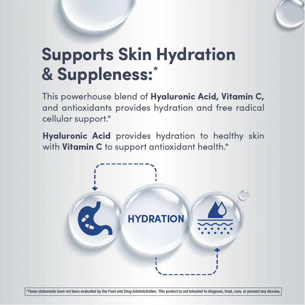 Hyaluronic Acid 100 mg plus C Liquid Blueberry Flavor, 16 fl oz (473 mL) Liquid - Image 4