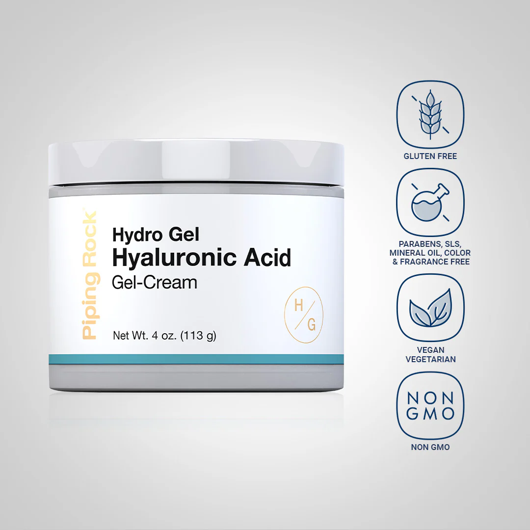 Hyaluronic Acid Gel Cream, 4 oz (113 g) Jar - Image 4
