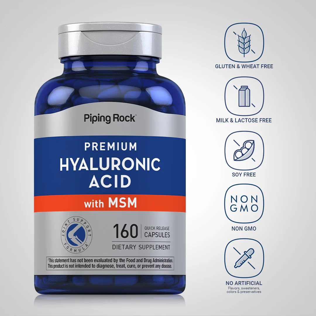 Hyaluronic Acid with MSM, 160 Quick Release Capsules - Image 5
