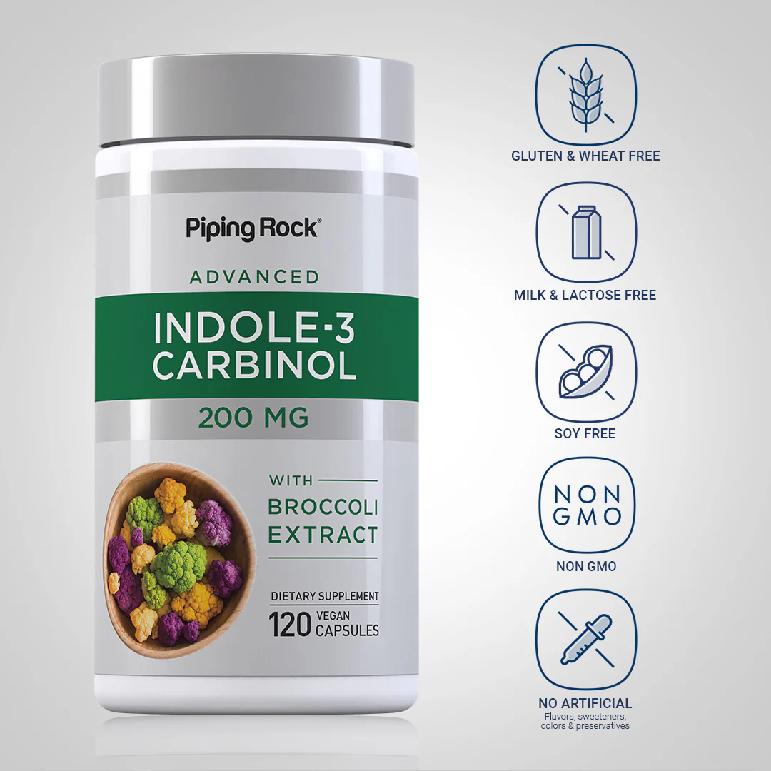 Indole-3-Carbinol with Resveratrol, 200 mg, 120 Vegan Capsules - Image 5