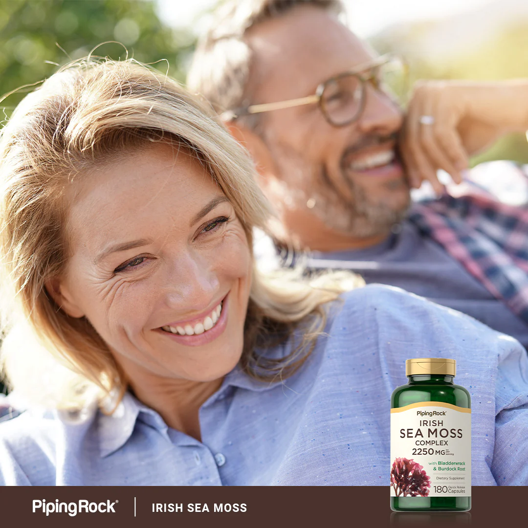 Irish Sea Moss Complex with Bladderwrack & Burdock Root, 2250 mg (per serving), 170 Quick Release Capsules - Image 7