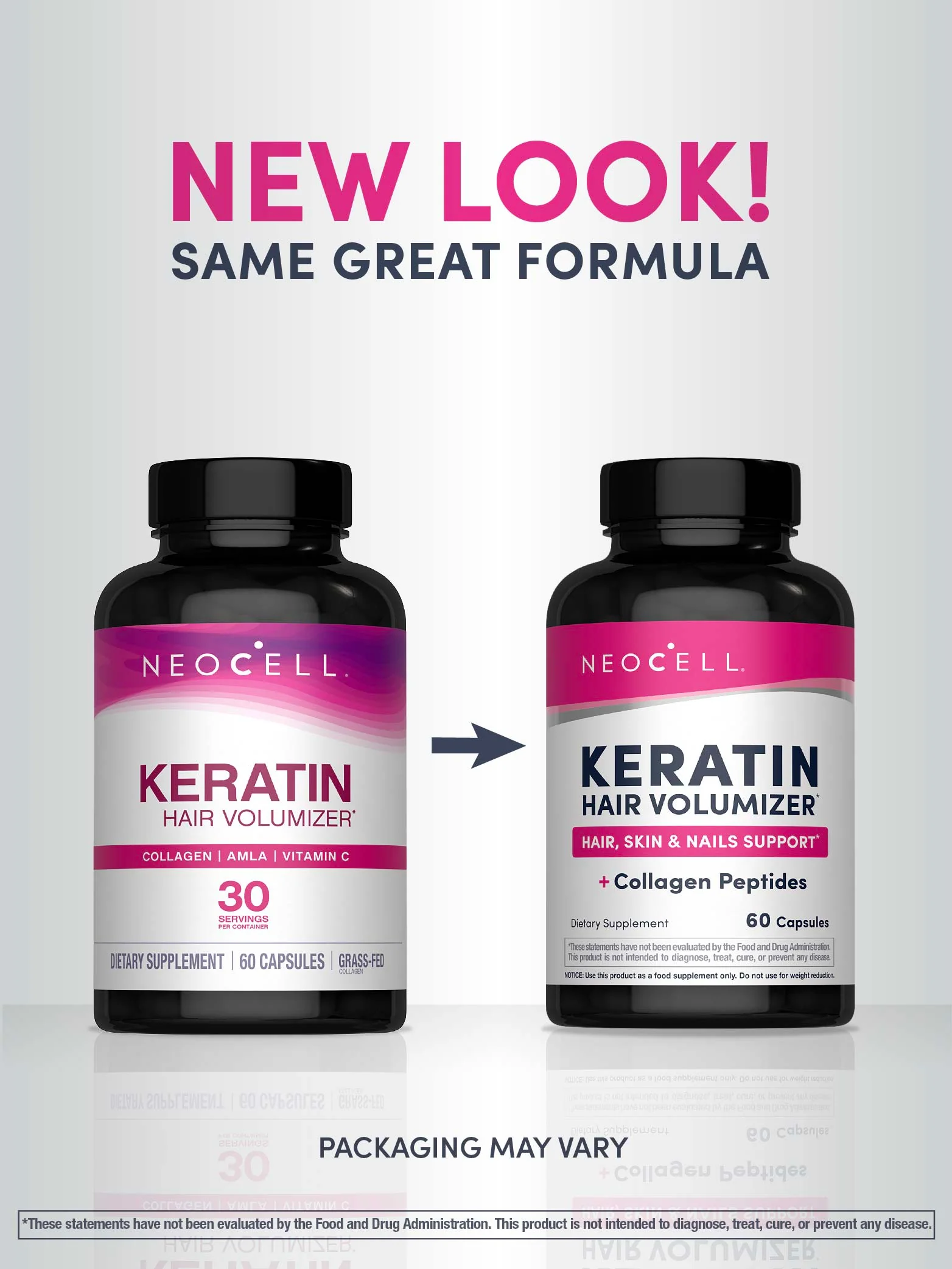 Keratin Hair Volumizer, 60 Capsules - Image 4