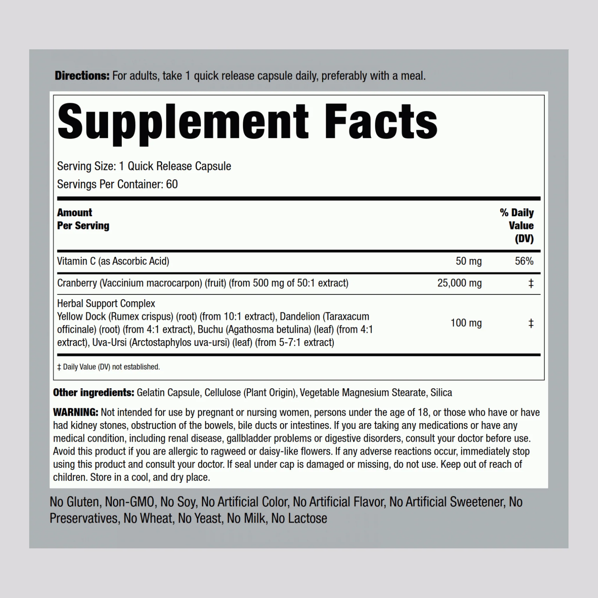 Kidney Care Cleanse, 60 Quick Release Capsules - Image 2