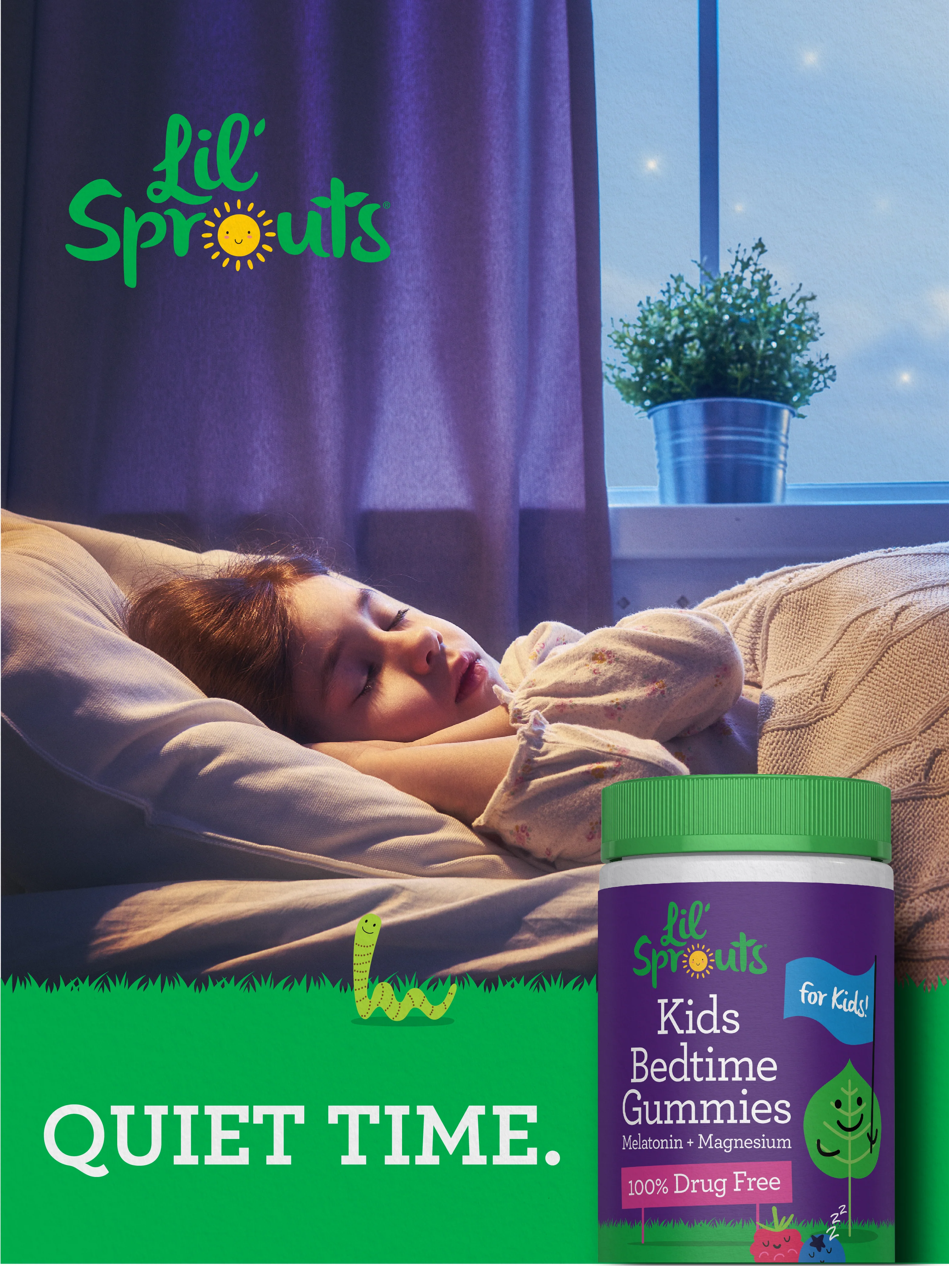 Kids Melatonin + Magnesium Gummies (Berry), 60 Vegan Gummies - Image 7