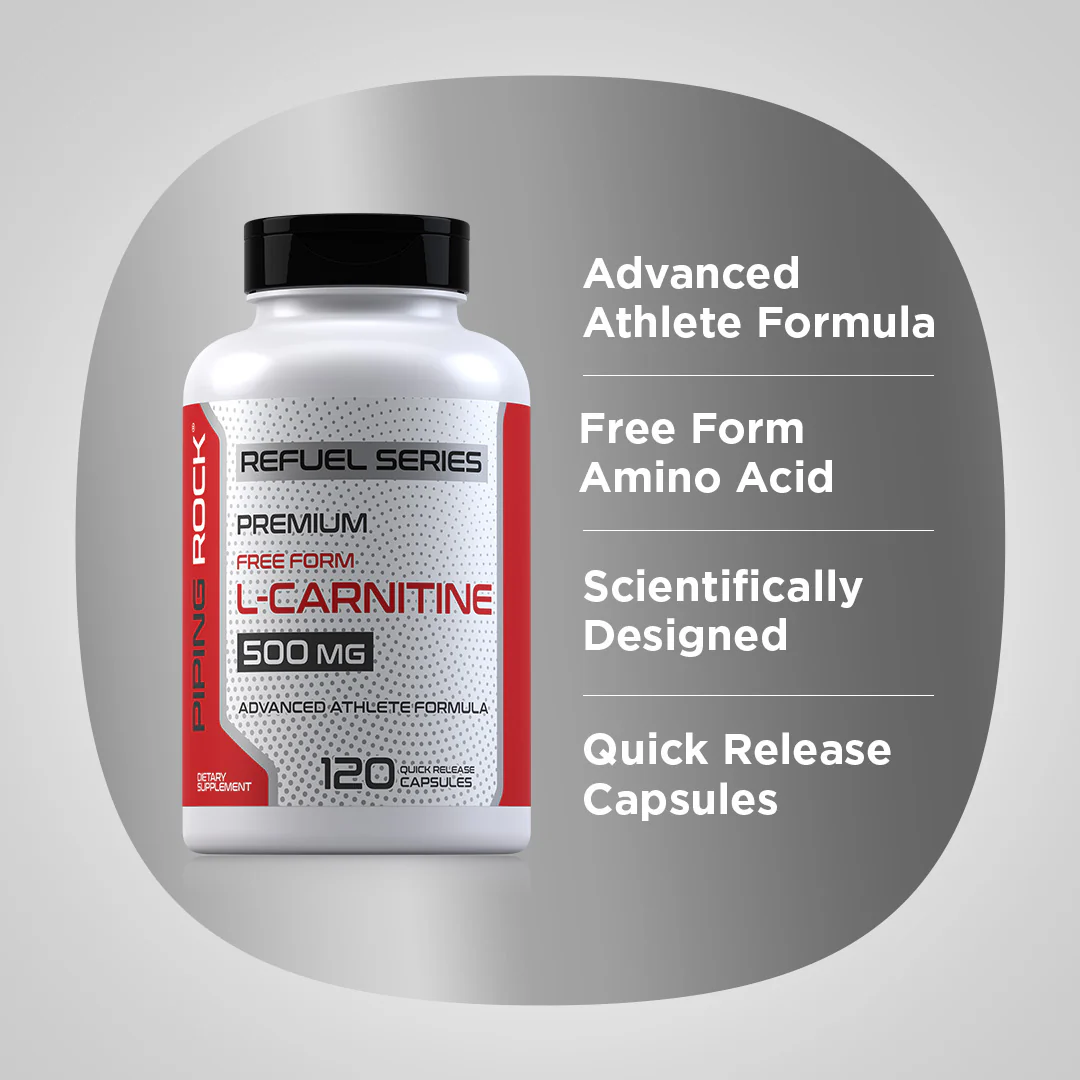 L-Carnitine, 500 mg, 120 Quick Release Capsules - Image 3