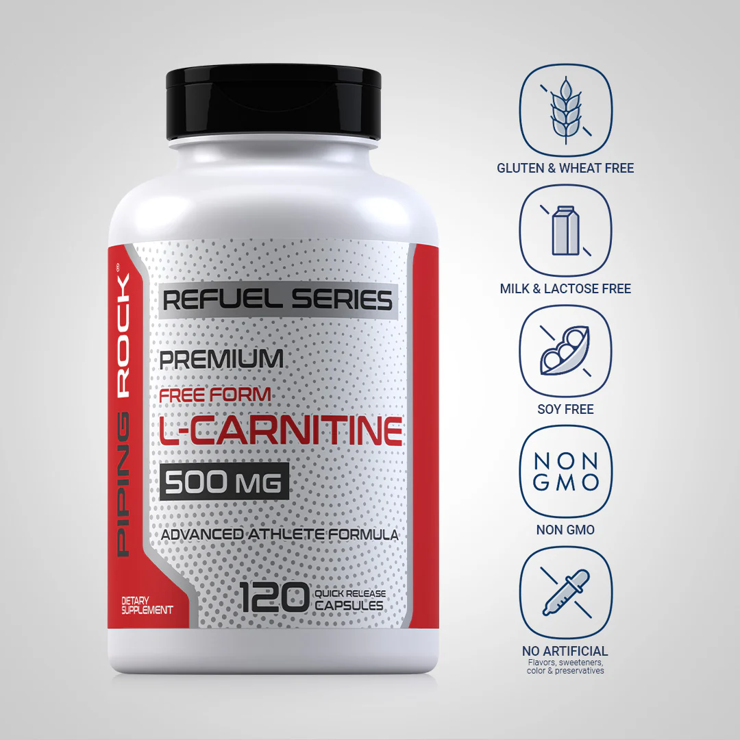 L-Carnitine, 500 mg, 120 Quick Release Capsules - Image 4